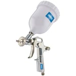 Draper Pistolet de Peinture à Alimentation par gravité, compresseur d'air, débit d'air réglable, 500 ML, Argent 92971