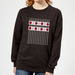 Marvel Deadpool Snowflakes Pull de Noël Femme - Noir - 4XL - Noir