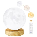 Tanlys Sad Lamp 10,000 Lux Moon Light Therapy Lamp, UV-Free Daylight lamp, Sunlight Lamp with Remote Control, Adjustable Colors/Brightness and Timer, Sun Lamp for Office/Home/Decoration