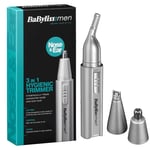 Babyliss Trimmer Kit For Nose Ear Hairs Eyebrows Sideburns And Moustache 7051BU