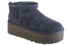 chaussures d'hiver Femme, UGG Classic Ultra Mini Platform, Bleu marine