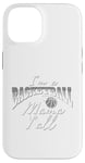 Coque pour iPhone 14 Southern Moms Cadeau de basket-ball fantaisie pour femme Gris et blanc