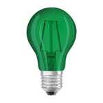 Osram E27/15W LED-lampa Deco, grön