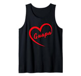 Guapa Valentines San Valentin Dia del Amor spanish heart Tank Top