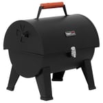 Royal Gourmet Barbecue à Charbon de Bois Portable, BBQ Grill Charbon en Fil d'acier Émaillé Surface Cuisson 44 x 31,8 cm, Adapté pour Le Camping et l' Extérieur, Noir