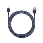 Native Union 3m USB-A til Lightning Belt Ladekabel - Indigoblå