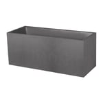 Jardinière polypropylène EDA L.99.5 x l.99.5 x H.43.5 cm anthracite 98L