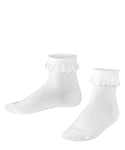 FALKE Unisex Kids Romantic Lace K SO Cotton Plain 1 Pair Socks, White (White 2000), 6-8.5