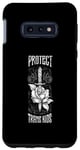 Coque pour Galaxy S10e Transgender Pride Protect Trans Kids Vintage Rose Trans Ally