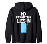 My Expertise Lies in Towels Bath Gym Beach Kitchen Absorb Zip Hoodie