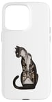 Coque pour iPhone 15 Pro Max Paysage naturel amusant pour amoureux des chats