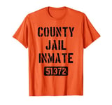 Orange Prisoner Costume County Jail Inmate Jail Break Outfit T-Shirt