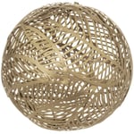 Atmosphera - Boule déco Tatiana métal doré D15cm créateur d'intérieur - Doré