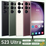 Smartphone S23ultra avec Stylo Intégré Écran Grande Taille 7.3 Pixels 13000000 (2+16) Vert 4G Complète Mémoire Internale EU/Europa