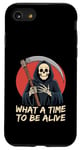 Coque pour iPhone SE (2020) / 7 / 8 Quelle époque pour vivre | Grim Reaper Halloween