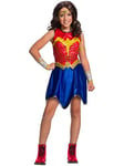 Rubie's Official DC Supergirl and Wonder Woman Costume Bundle, Childrens Super Hero Fancy Dress Up, Size Small