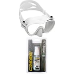 Cressi F1 Premium Masque Plongee Snorkeling Adulte + Cressi Premium Anti Fog - Antibuée en Gel pour Masque de Plongée/Lunettes de Natation
