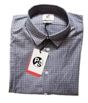 PAUL SMITH Shirt Mens M Slim Fit Blue White Check Cotton Was £165