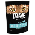 Crave Dry Cat Food - High Protein and Grain-Free Cat Food with Salmon and WhiteFish, 750 g (Pack of 4)