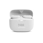 JBL Tune 130 NC TWS True Wireless In-Ear Headphones and Charging Case, Active Noise-Cancelling Bluetooth Earphones, Up to 40 Hours Battery Life, White