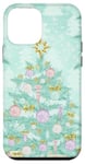 iPhone 12 mini Pastel Green Mint Christmas Tree Ornaments Decoration Winter Case