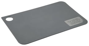 Tasty Tapis de découpe « Plastique PP » 24,5 x 16 cm - Idéal pour couper du pain, des fruits, des légumes - Hygiénique, passe au lave-vaisselle - Gris - Planche de cuisine parfaite en kit