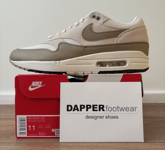 Nike Mens Air Max 1 Essential, Size 10 UK, Phantom Khaki FZ5808 001