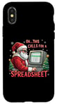 Coque pour iPhone X/XS This Calls for a Spreadsheet Pull de Noël moche et amusant