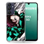 Cokitec Coque Renforcée pour Samsung Galaxy A16 5G Manga Demon Slayer Tanjiro