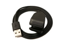 USB 2.0 Cable 100 CM Charging Cable for Amazfit Band 7 5 Smartwatch IN Black