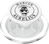 Le grand stoïcien Marc Aurèle - v5 vintage PopSockets PopGrip pour MagSafe