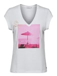 T-Shirt With Oh Vacay Print White Coster Copenhagen