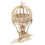 Rolife Montgolfière Puzzle 3D Maquette Bois,Modélisme pour Adultes à Construire,Décoration du Bureau de la Maison Idée de Cadeau de Noël TG406