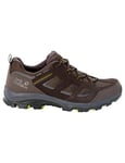 Jack Wolfskin Men's Vojo 3 Texapore Low M Hiking Shoe, Dark Brown Lime, 8 UK