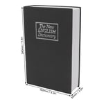 (Black)Book Safe With Key Secret Book Safe Box With Compartment For Money