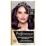 L’ORÉAL PARIS - Coloration Cheveux Permanente - Longue Durée & Lumineuse - Couvre 100% des Cheveux Blancs - Préférence - Nuance : Toscane (4.26), Violine Intense