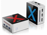 AIOEXPC Mini PC 12GB LPDDR5,256GB M.2 SSD with RGB Lighting,Mini PC Windows 11 Pro Ιntel Alder Lake N95,Mini Desktop PC 2xHDMI,1xDP,Micro PC WiFi/BT,4K UHD,Mini Computers for Office/Home/Business