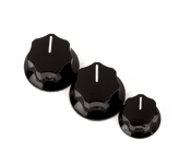 Jazz Bass Knobs Set Black