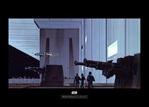 Komar Poster d'Art, 70cm x 50cm, Star Wars Classique RMQ Death Star Hangar