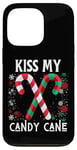 Coque pour iPhone 13 Pro Kiss My Candy Cane Fight Naughty Ugly Pull de Noël