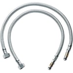 Flexible alimentation annelé - GROHE - 45484000 - Métal - 5 ans de garantie - pièces - paire de robinet