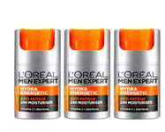 3 x L’Oreal  Paris Men Expert Hydra Energetic ANTI-FATIGUE MOISTURISER MEN 50 ml