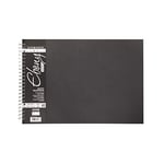 Daler-Rowney Cahier à spirales Format paysage 180 g/m² A3 (Noir)