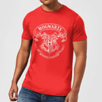 T-Shirt Homme Blason de Poudlard - Harry Potter - Rouge - L