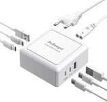 Chargeur Usb C Multiple, 50 W 6 Ports Multi Secteur Adaptateur Prise Usbc Telephone Avec Usb-C Et Usb-A, Type C Adaptateur Pour Iphone 15, 14, 13, 12, 11, Pixel, Samsung Galaxy¿Câble Usb Non Inclus¿