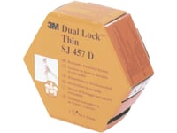 3M Sj 457D Dual Lock Burrebånd Til Fastlimning Svampehoved (L X B) 5000 Mm X 25 Mm Translucent 5 M