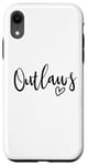 Coque pour iPhone XR Outlaws High School Mascotte Sports Team Femmes Outlaws