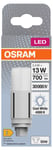 Kompaktlysrør LED G24d 5,5 W kaldhvit, Osram