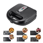 6-IN-1 Sandwich Waffle Maker Panini Grill Machine Electric Deep Fill Toastie