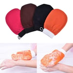 Scrub Glove Exfoliating Body Facial Massage Exfoliator Glo Rose Red